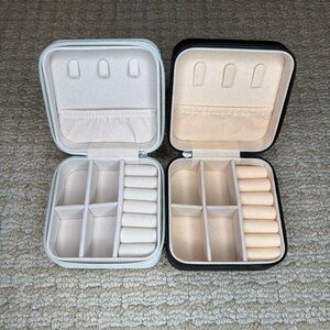 2 Pack Travel Jewelry Cases